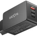 Caricatore USB C Rapido 65W GaN con 3 Porte - Compatibile Galaxy, MacBook, iPad, iPhone
