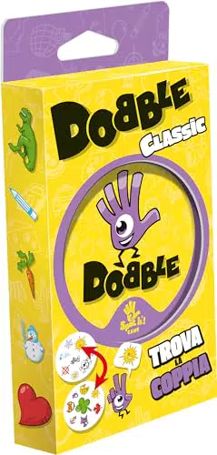 Asmodee Dobble Classic - Gioco di Carte Divertente per Famiglie, 2-8 Giocatori