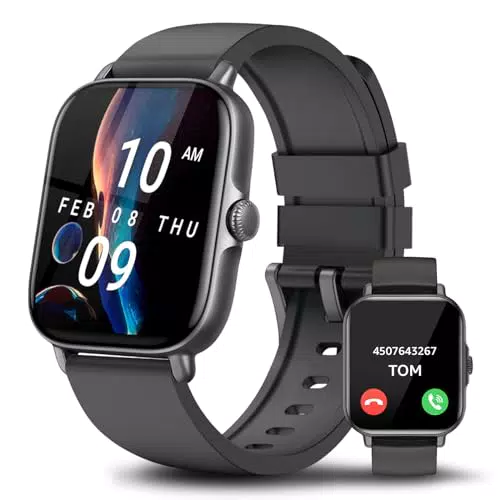 ASWEE Smartwatch con Chiamate, 1.85" Fitness Tracker Impermeabile IP68 per iOS e Android