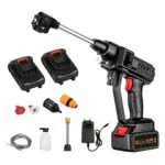 Idropulitrice a Batteria Portatile 24V per Auto e Giardino con Ugelli e Tubo