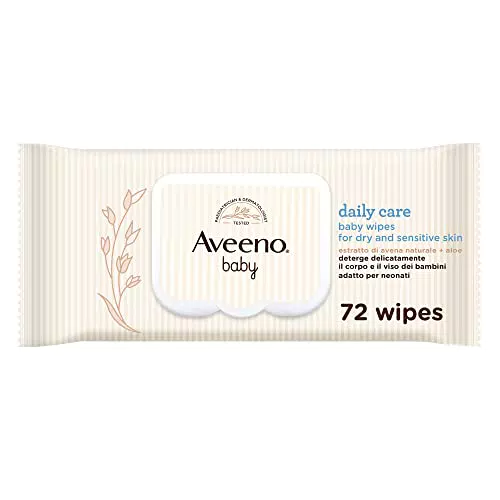Aveeno Baby Salviettine Daily Care con Estratto di Avena e Aloe