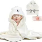 Accappatoio con Cappuccio per Neonati e Bambini 0-3 Anni - Morbido e Assorbente