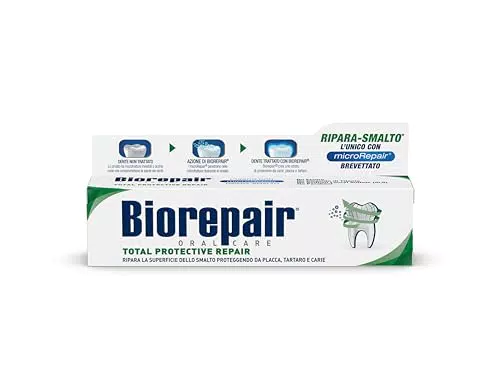 Biorepair Dentifricio Total Protective Repair - Ripara Smalto e Protegge da Carie