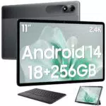 Blackview Tablet Android 14 Pollici 256GB WiFi Netflix 1080P 5G 8200mAh 13MP+8MP Speaker OTG BT5 Gaming con Custodia e Tastiera