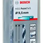 Bosch Accessories HSS PointTeQ - Set da 10 Punte Elicoidali per Trapano per Metallo.