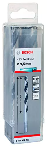 Bosch Accessories HSS PointTeQ - Set da 10 Punte Elicoidali per Trapano per Metallo.
