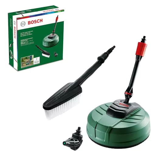 Bosch Idropulitrice Car Kit con Spazzola per Patio e Bocchetta a 90 Gradi