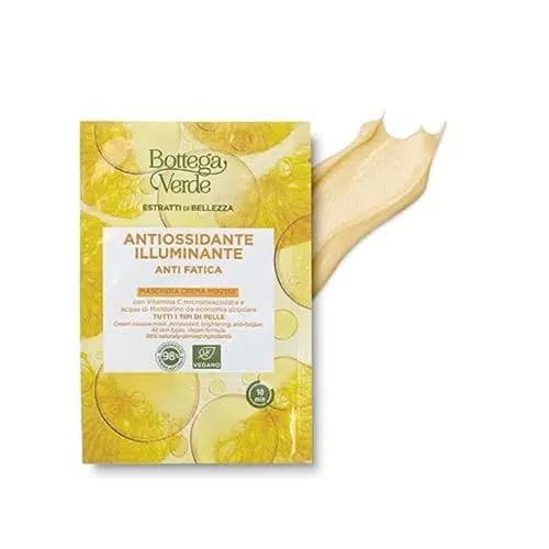 Bottega Verde Maschera Crema Mousse con Vitamina C e Acqua di Mandarino