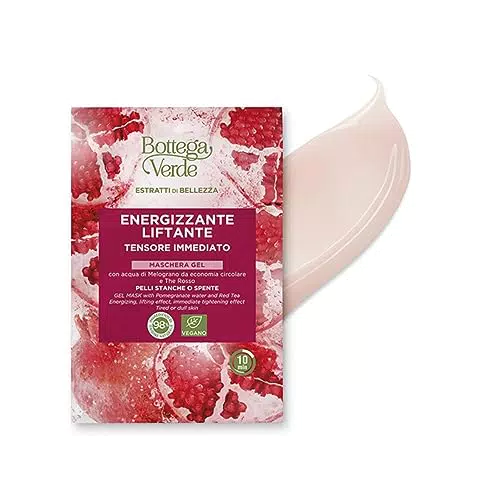 Bottega Verde - Maschera Gel Estratti di Bellezza con Acqua di Melograno e The Rosso