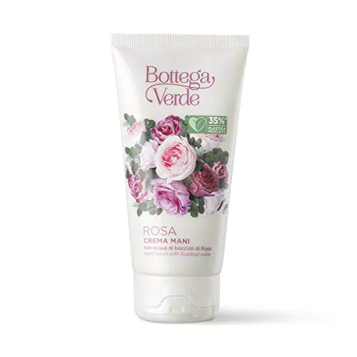 Bottega Verde Crema Mani con Acqua di Boccioli di Rosa