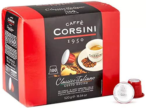Caffè Corsini Classico Italiano - Capsule Compatibili Nespresso Gusto Forte