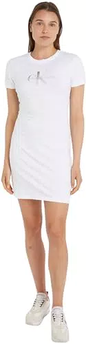 Calvin Klein Jeans Abito T-shirt Donna Maniche Corte
