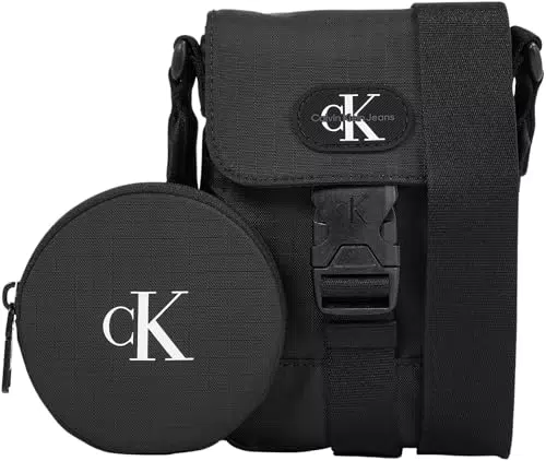 Calvin Klein Jeans Borsa a Tracolla Uomo con Tasche Extra