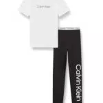 Calvin Klein Jeans Set Pigiama Knit Unisex per Bambini e Ragazzi KK0KK00091