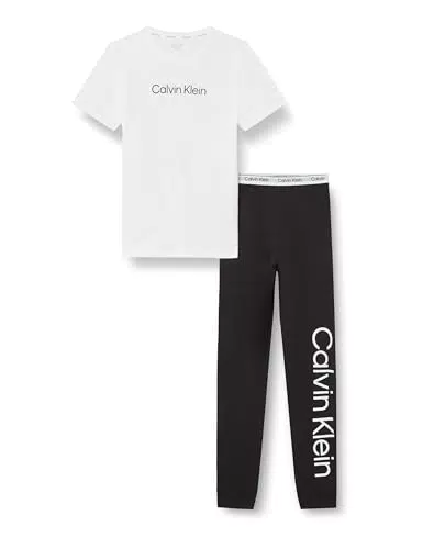 Calvin Klein Jeans Set Pigiama Knit Unisex per Bambini e Ragazzi KK0KK00091