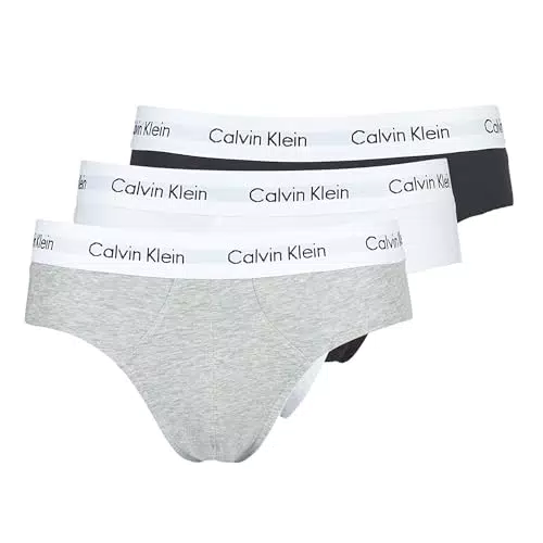 Calvin Klein Hip Brief 3Pk 000Nb2969A, Slip a vita bassa Uomo