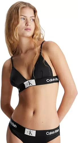 Calvin Klein Top Bikini a Triangolo Donna Fixed Triangle senza Ferretto