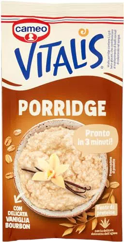 Cameo Vitalis Porridge Gusto Classico con Fiocchi Integrali di Avena e Vaniglia Bourbon