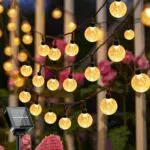SUWITU Catena Luminosa Solare per Esterno, 8 Modalità, Impermeabile IP65