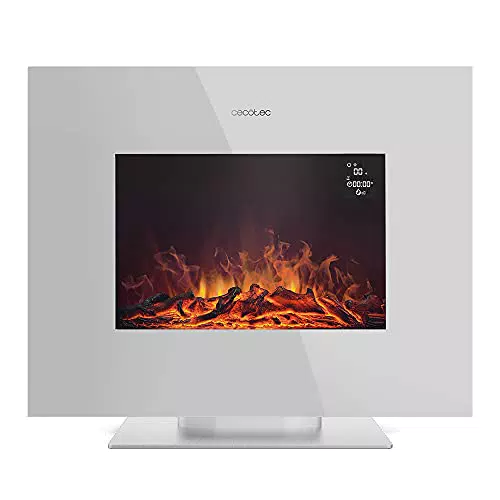 Cecotec Camino Elettrico Ready Warm 2700 - Design Fiamme Bianco