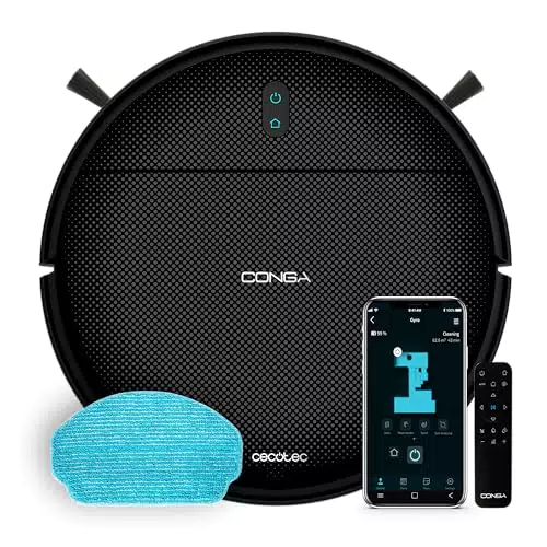 Cecotec Conga 999 Map Genesis - Robot Aspirapolvere con Navigazione Giroscopica