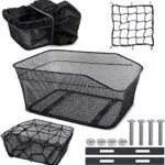 Cestino Posteriore Portabagagli per Bicicletta con Parapioggia - Ideale per Spesa e Campeggio