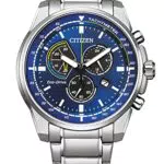 Citizen Orologio Cronografo Eco-Drive Uomo AT1190-87 con Cinturino in Acciaio