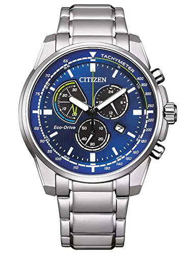 Citizen Orologio Cronografo Eco-Drive Uomo AT1190-87 con Cinturino in Acciaio