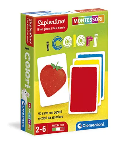 Clementoni Carte Colori Montessori 2 Anni - Gioco Educativo Made in Italy