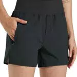 Pantaloncini da Trekking Donna Sportivi Leggeri Comallan - Vita Alta - Estivi Fitness - Asciugatura Rapida - Yoga Sportivi
