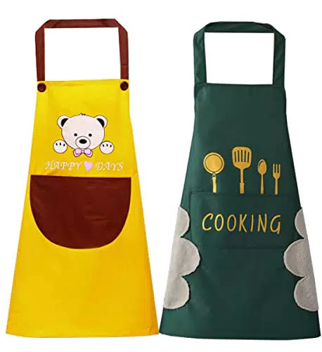 Grembiule da Cucina Impermeabile con Tasche - Ideale per Barbecue e Ristorante