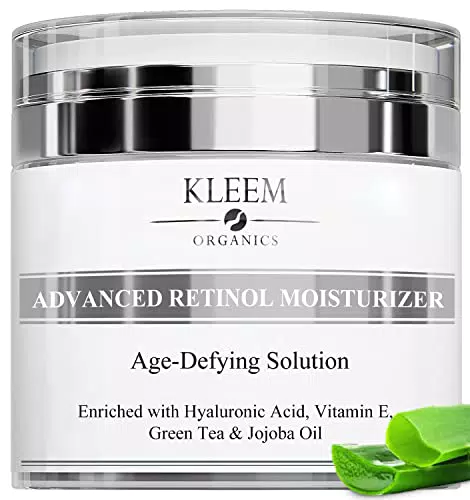 Crema Viso Antirughe con Acido Ialuronico, Retinolo e Collagene - Miglior Trattamento per Rughe e Macchie Scure - 50ml