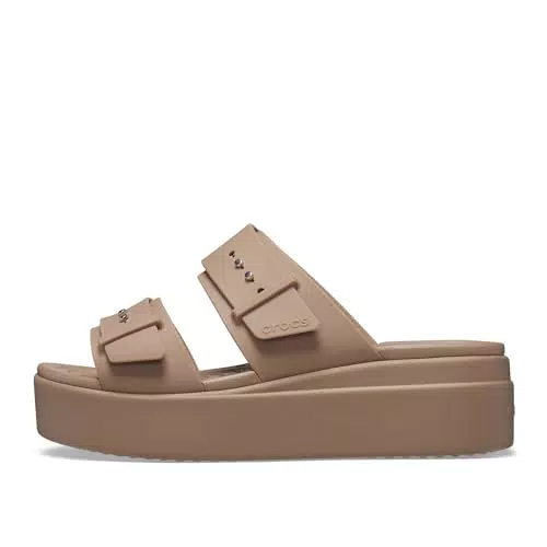 Crocs Brooklyn Buckle Low Wedge - Sandali da Donna Eleganti e Confortevoli