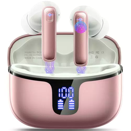 Cuffie Bluetooth Stereo HiFi con Cancellazione Rumore e Microfoni ENC - Modello 2024