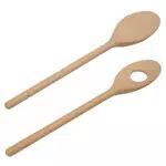 Spatola da Forno in Legno CULIMI - Set di Utensili da Cucina con Pennello Naturale