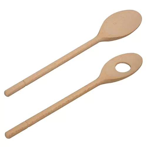 Spatola da Forno in Legno CULIMI - Set di Utensili da Cucina con Pennello Naturale