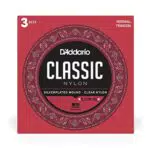 D'Addario Corde Chitarra Classica EJ27N-3D Nylon Tensione Normale