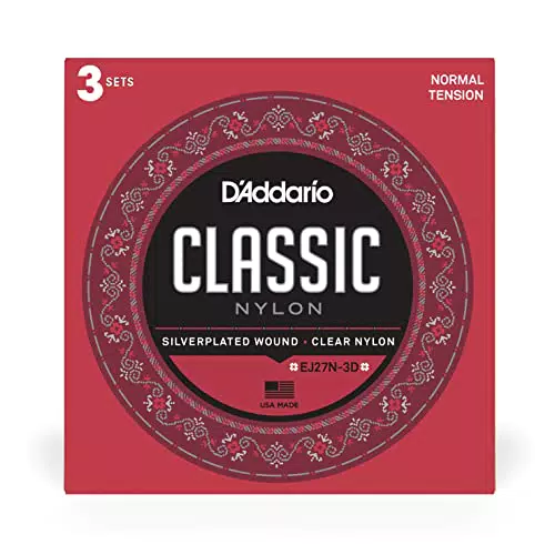 D'Addario Corde Chitarra Classica EJ27N-3D Nylon Tensione Normale