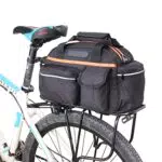 Borsa Portapacchi Bicicletta Posteriore con Strisce Riflettenti - Capacità 14L