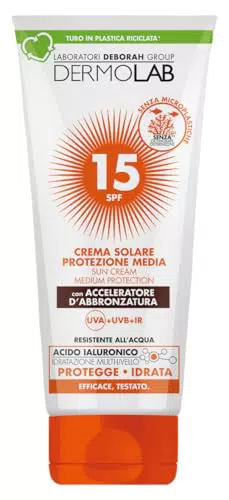 Dermolab Crema Solare Viso e Corpo SPF 15 200ml