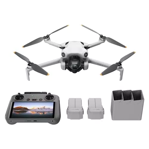 DJI Mini 4 Pro Fly More Combo con DJI RC 2 - Mini Drone con Telecamera e 2 Batterie Extra