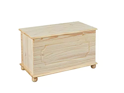Panca Contenitore in Pino Massello - Dimensioni 89x47x53 cm