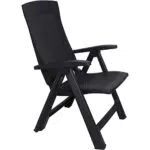 Poltrona Pieghevole Multi Posizione Dmora Effetto Rattan - Made in Italy