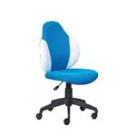 Poltroncina Ufficio Regolabile in Altezza Dmora con Seduta in Tessuto Morbido