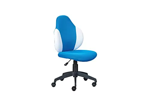 Poltroncina Ufficio Regolabile in Altezza Dmora con Seduta in Tessuto Morbido