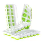 DOQAUS Stampo Ghiaccio Silicone con Coperchio: 56 Cubetti Senza BPA
