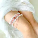 Duories Giarrettiera in Pizzo per Matrimonio, Accessorio da Sposa Fatto a Mano