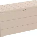 Duramax Cedargrain Durabox Baule da Giardino in plastica con ruote - Tortora