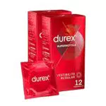 Durex Preservativi Ultra Sottili SuperSottile, Vestibilità Regular