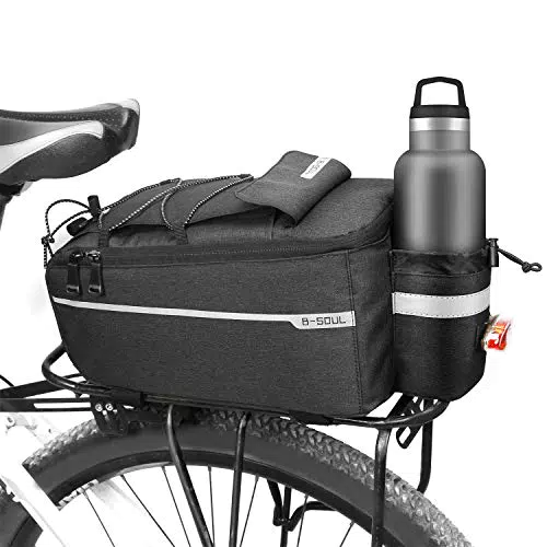 Borsa da Bicicletta E-More 10L Posteriore Impermeabile con Tracolla Riflettente